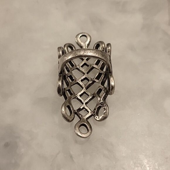 Avant Garde Paris Silver Damier Ring Goth Grunge Punk Cage Witchy Industrial 8 - Picture 4 of 6